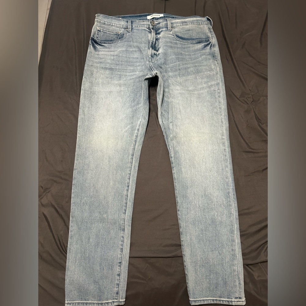 PacSun Men's Slim Jeans Light Blue Wash